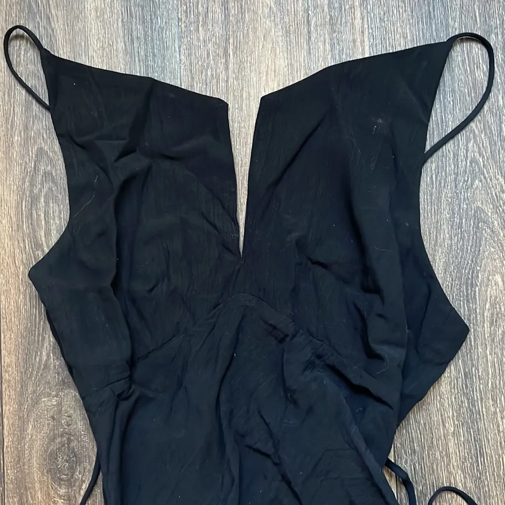 Zara Black Maxi Dress With Slit - Image 6