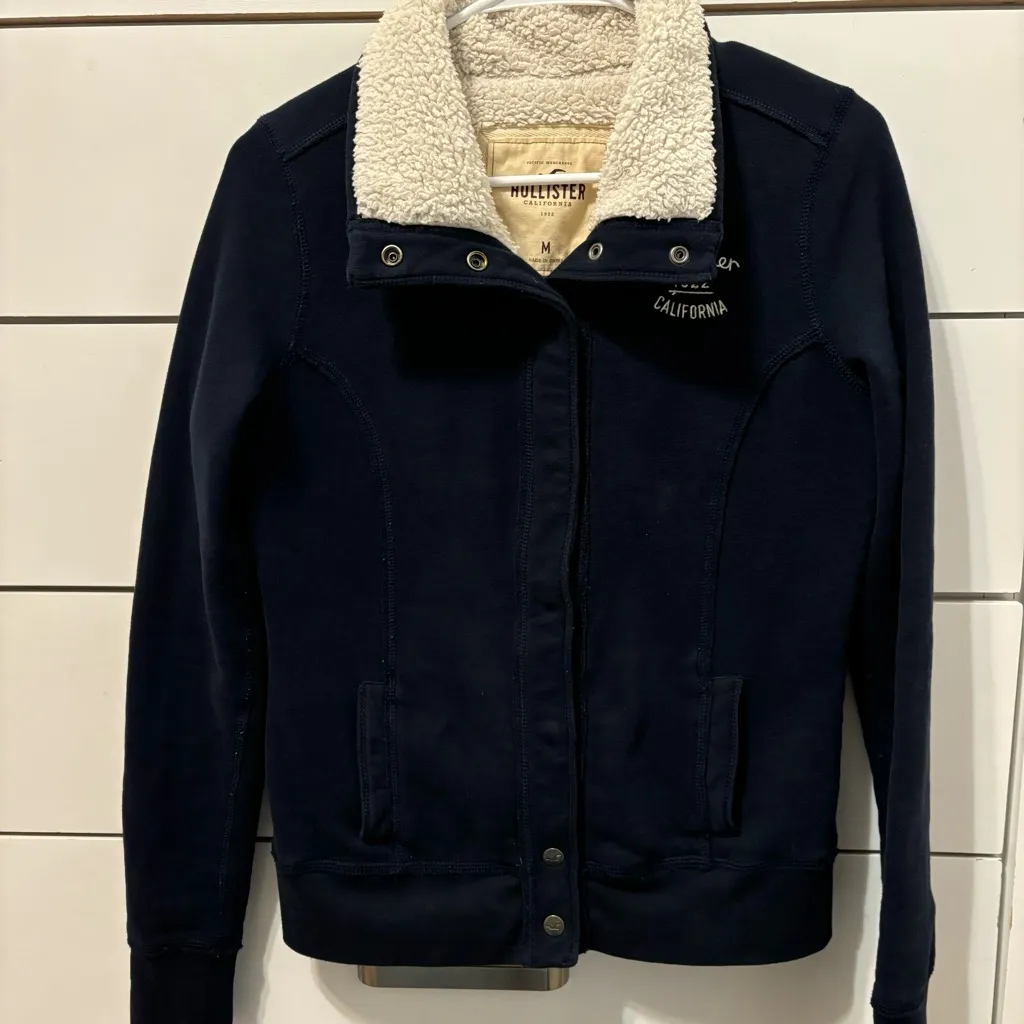 Hollister  Early 2000s Y2K Sherpa Jacket - Image 2