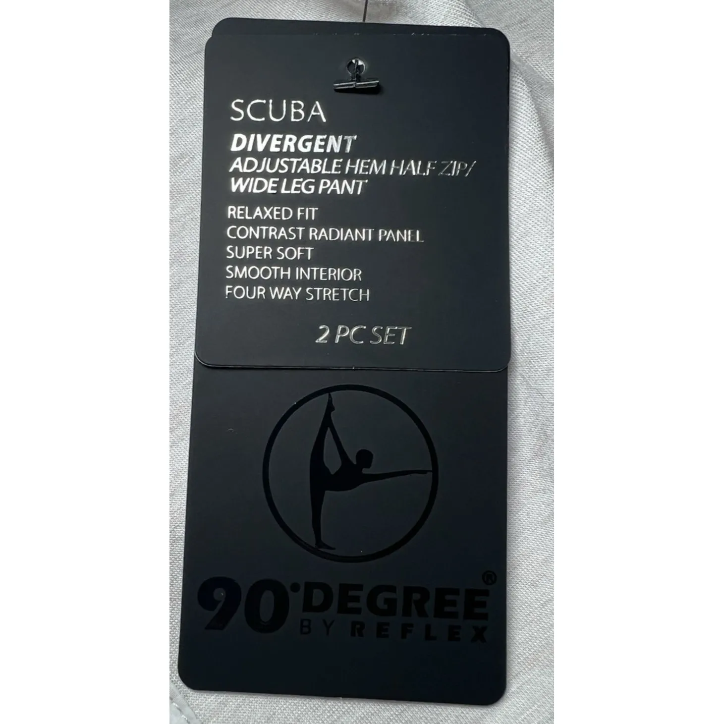 90 Degree by Reflex Scuba Divergent 1/2 Zip Womens Size Large‎ Tan Pocket NWT - Image 12