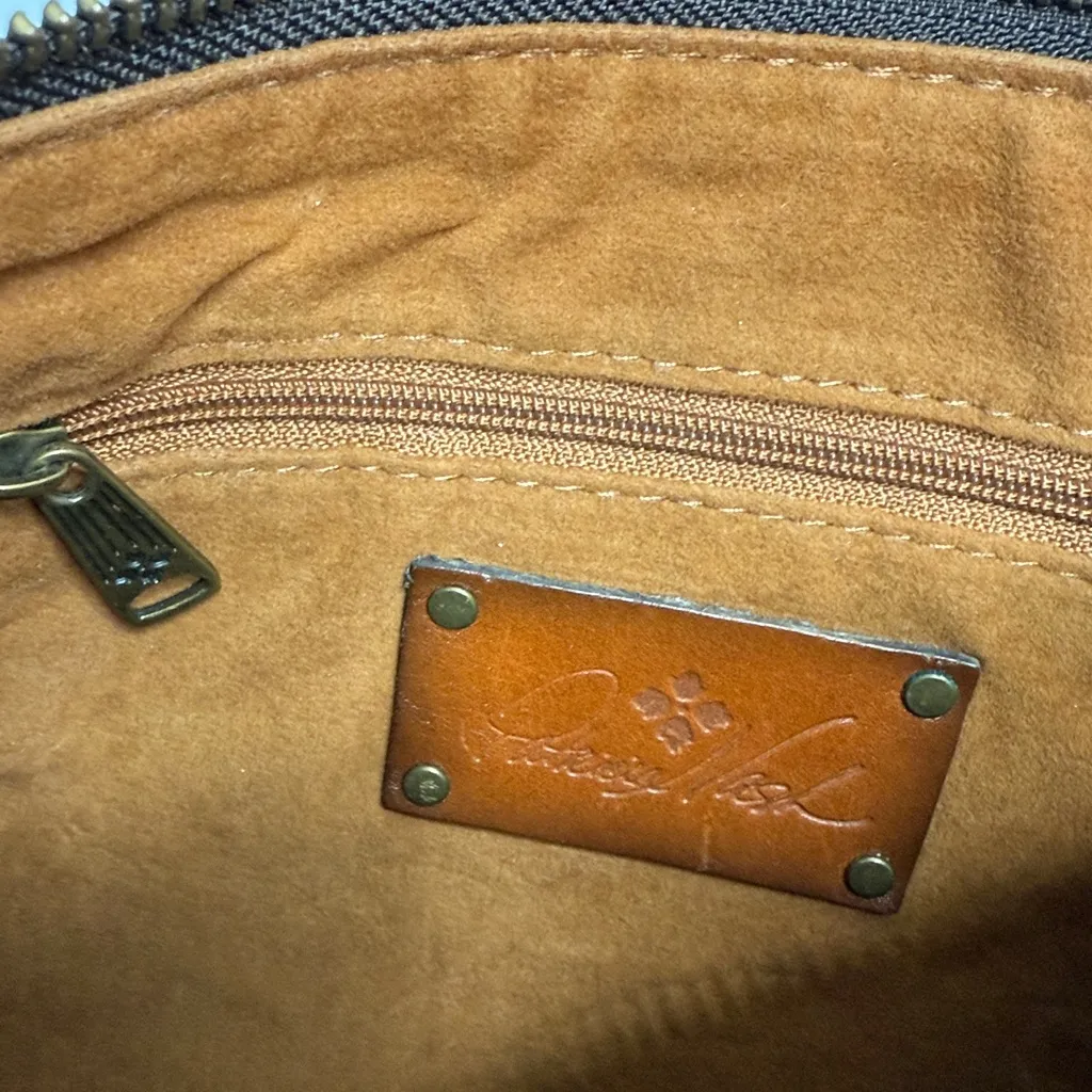 Patricia Nash Leather Wristlet Wallet Pouch Zipper Bag 9” x 6-1/2” - Image 4