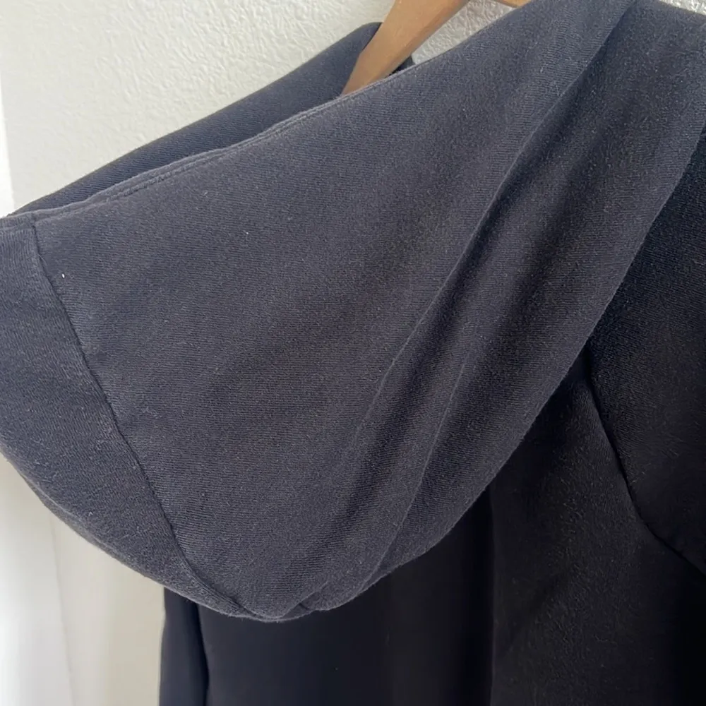 Athleta Black French Terry Pique Hoodie Style 211387-00 Medium - Image 5