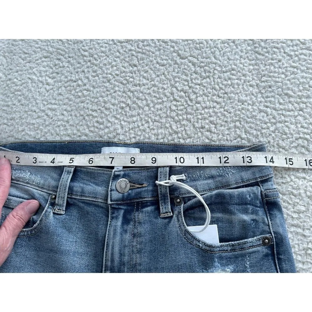 Pistola Aline High-Rise Skinny Crop Raw Hem Jeans in Marmont Blue Size 27 - Image 11