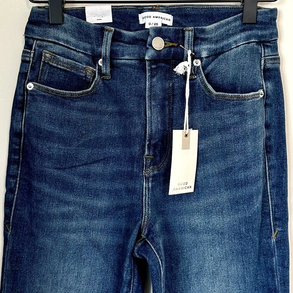NWT Good American Good Classic Slim Bootcut Jeans - 0 / 25 - Image 4