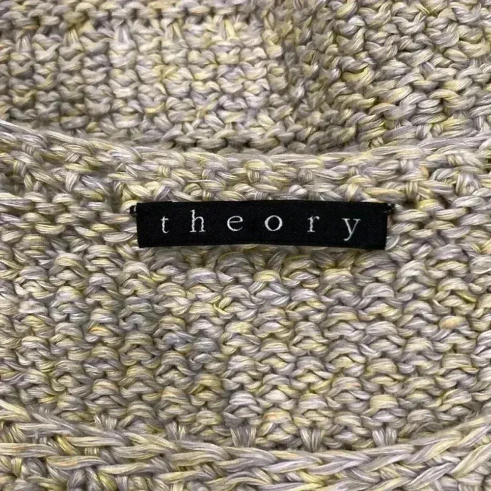 Theory yellow and beige knit sweater - Image 4