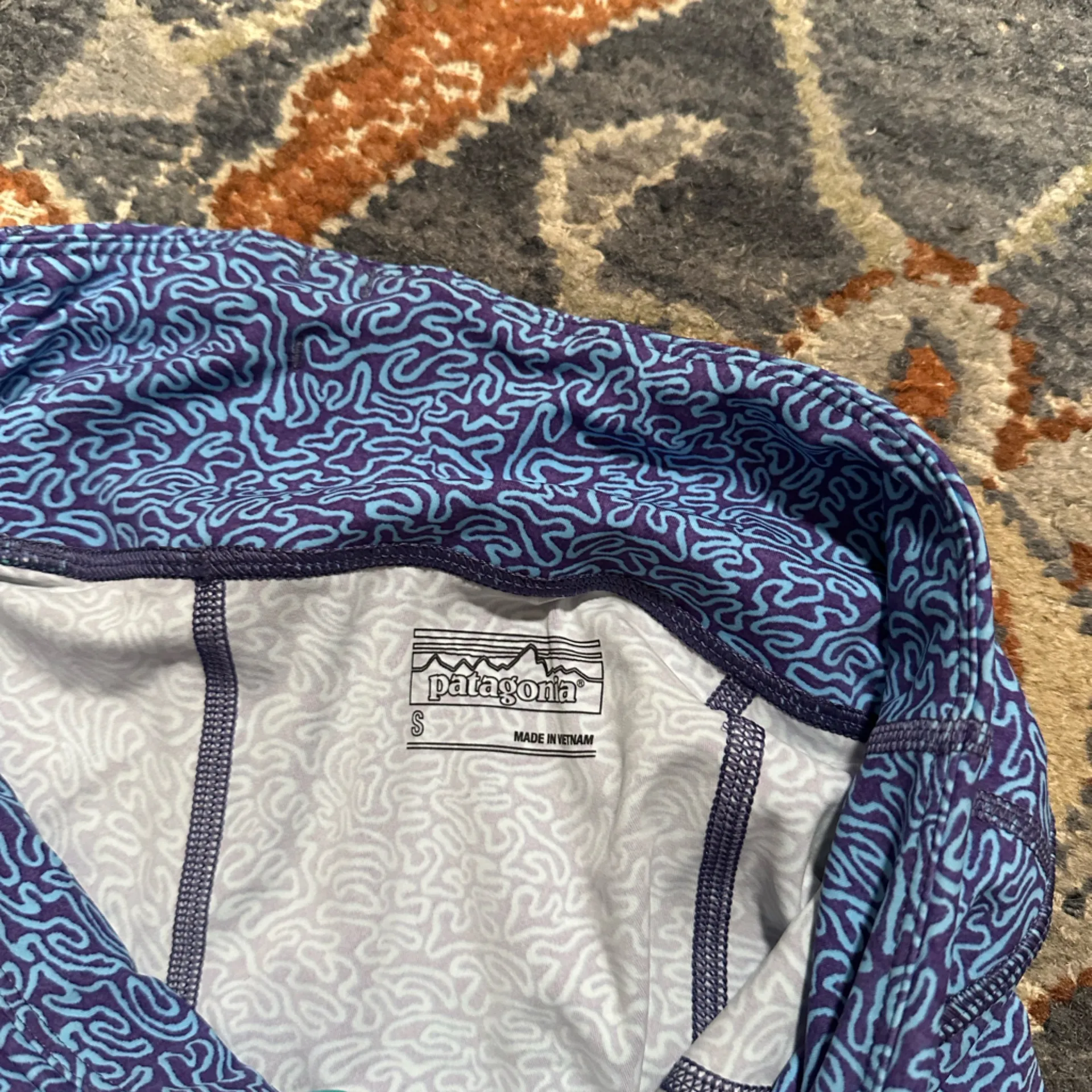 Stylish Blue Patterned Women's biker Shorts - Image 4