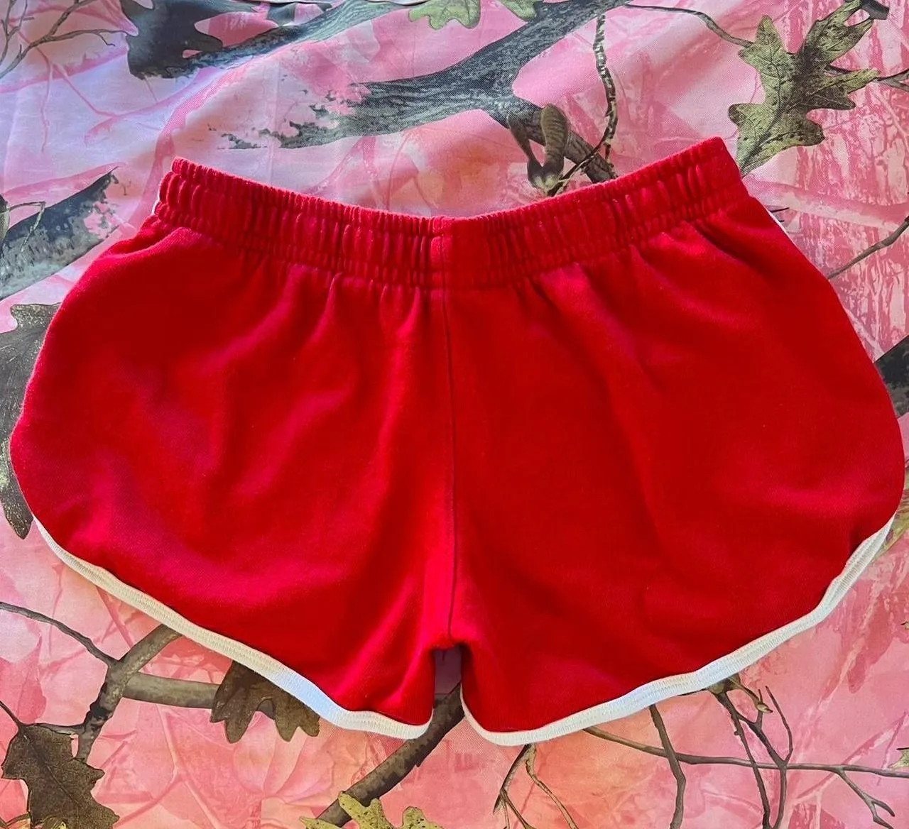 red american flag mini lounge shorts - Image 6