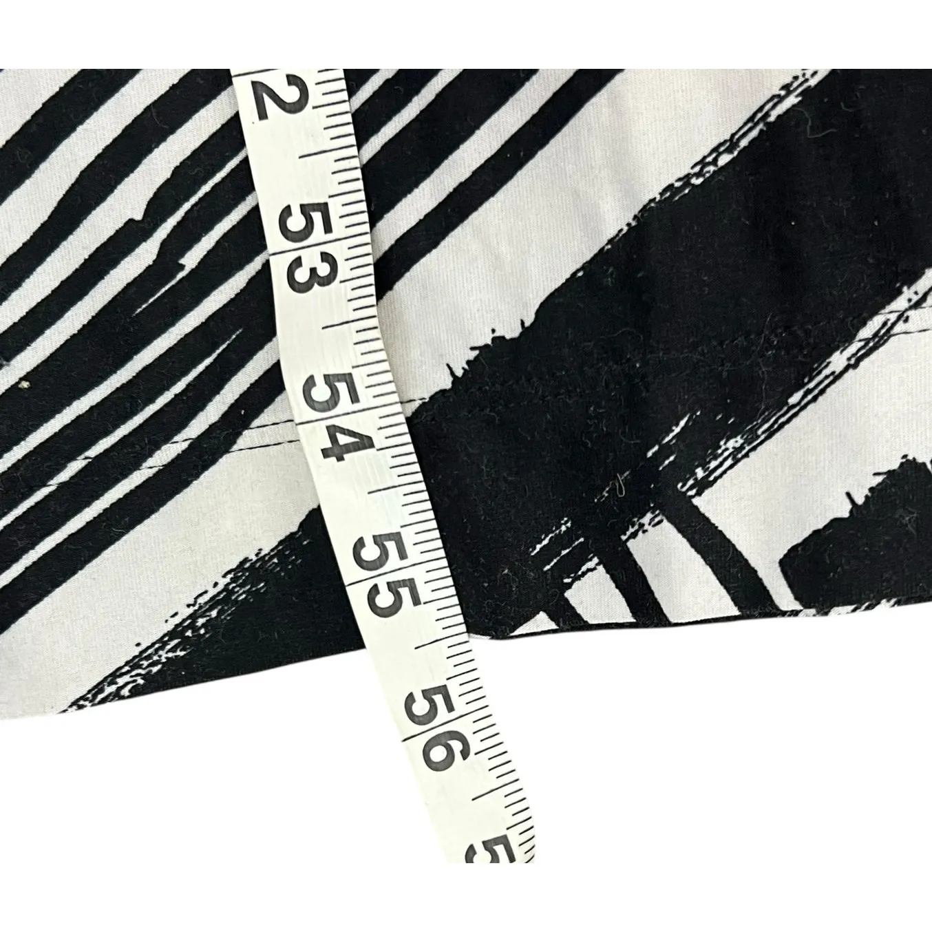 Soma Maxi Dress Womens S Black White Geometric Striped Empire Waist Soft Comfort - Image 9