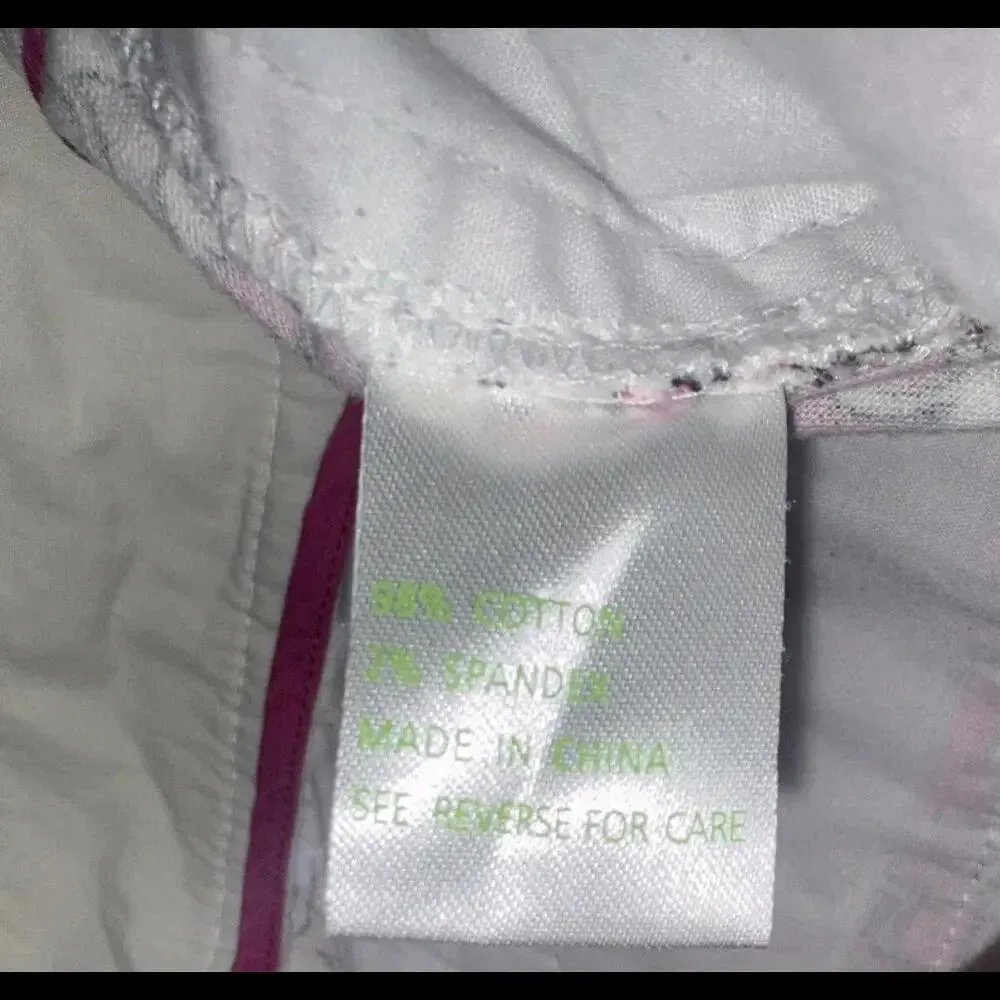 Lilly Pulitzer Vintage Preppy Designer Printed Corduroy Palm Beach Pants Size 6 - Image 7