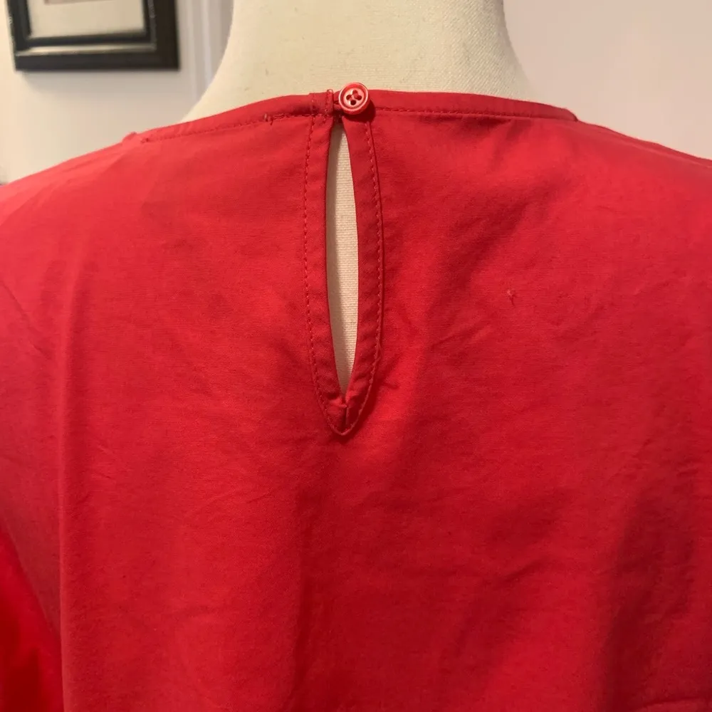 Marled united clothing | red ruffle sleeve top Size M - Image 5