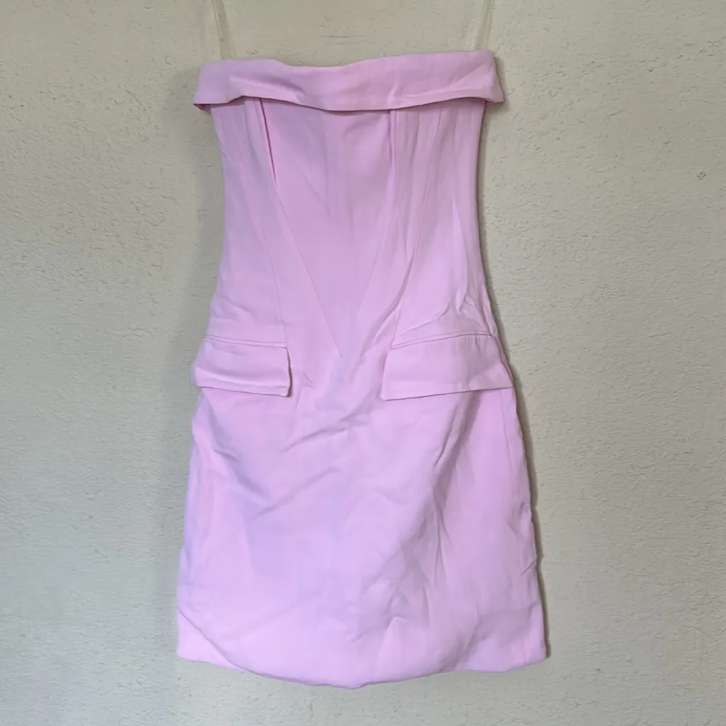 HOUSE OF CB 'Naia' Cotton Candy Strapless‎ Mini Dress NWOT size XS Tall - Image 17