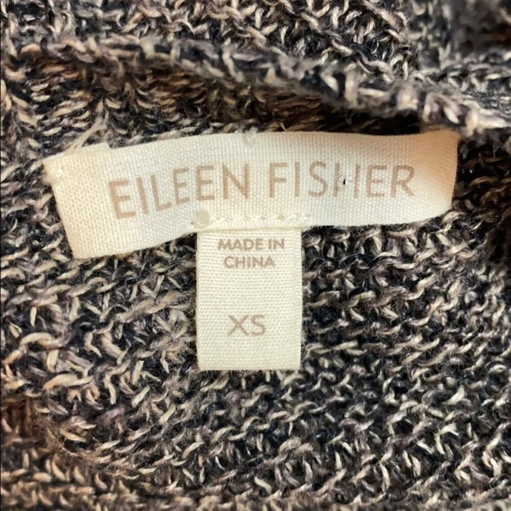 Eileen Fisher 100% Linen 3/4 Sleeve V-Neck Sweater - Image 5
