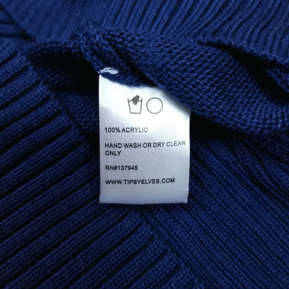 NWT Tipsy Elves Golden Snowflake Sweater Dress Sz Medium - Image 9