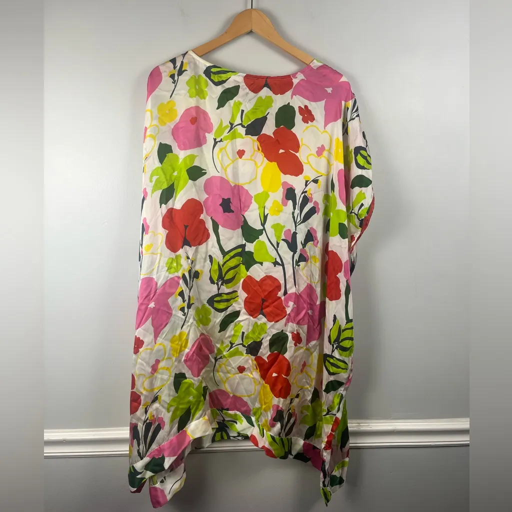 FRANCES VALENTINE Women's Luna Mini Dress Poppy Meadow, Oyster/Multi size 1 White - Image 12