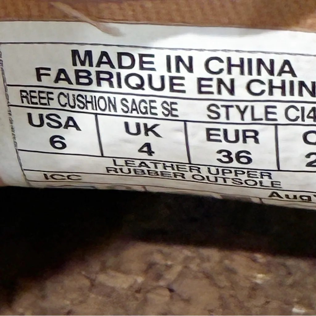 REEF CUSHION SAGE SAND WOMEN'S SANDAL Clog Size 6 Slip on Shoe - Image 5