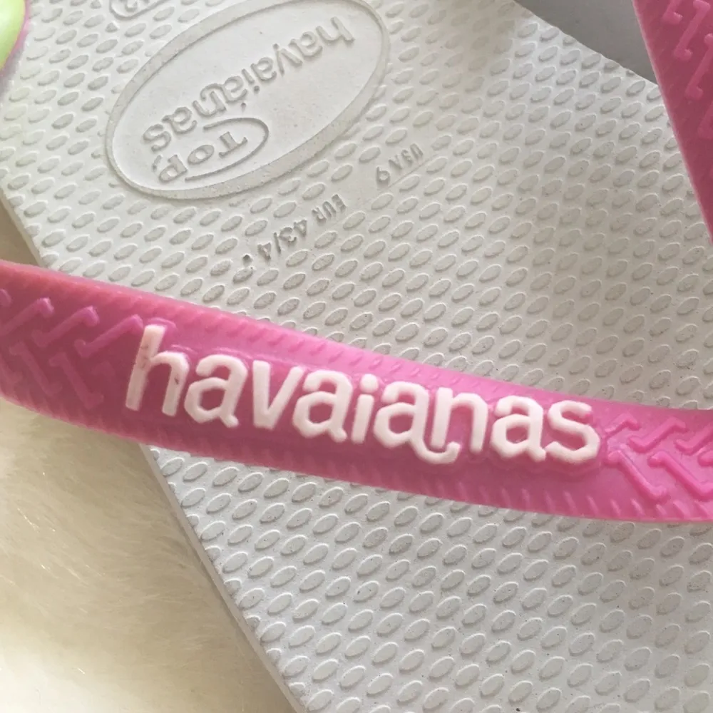Havaianas White FlipFlops US 9 - Image 6