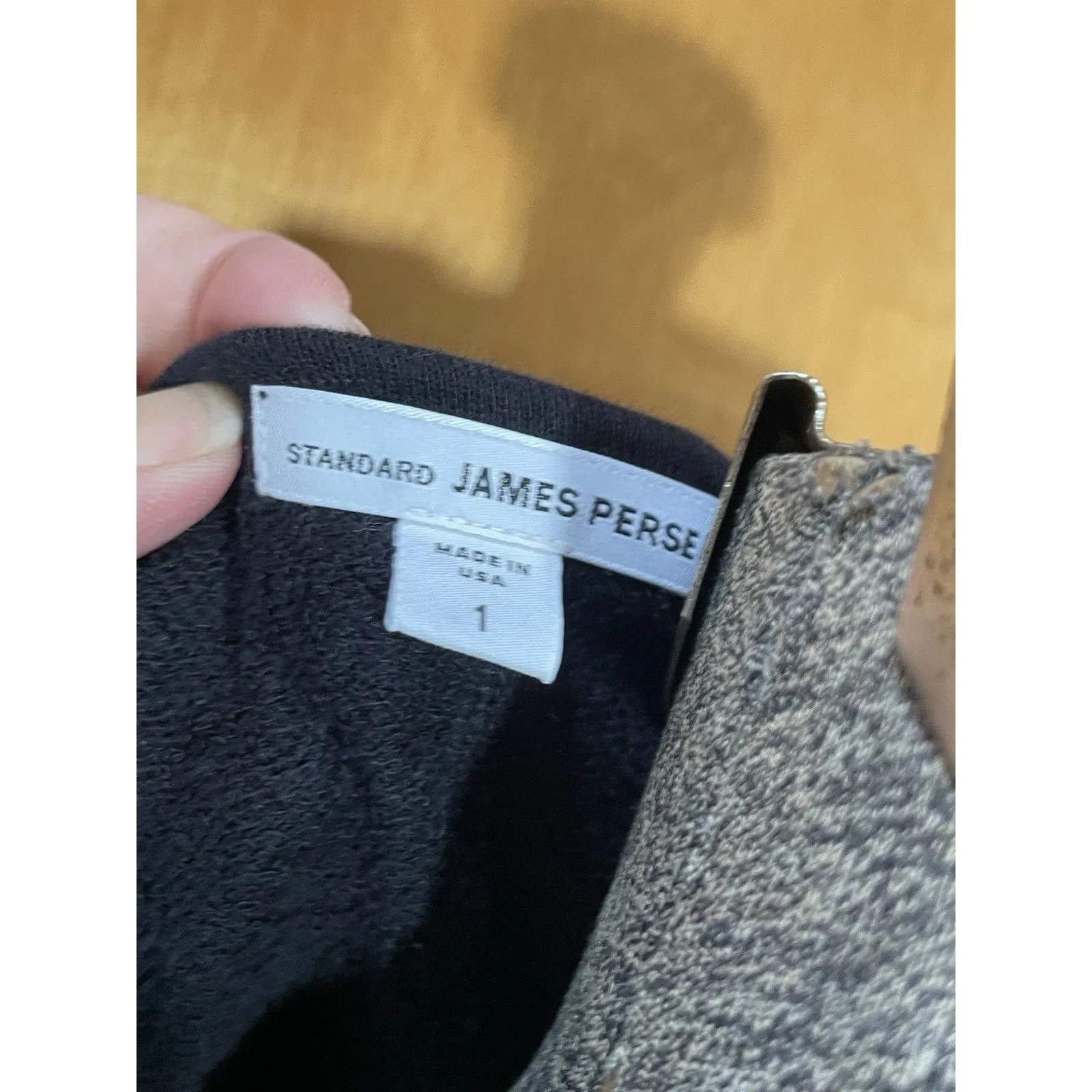 James Perse Standard Casual Dress Womens 1 Small Black Long Sleeve Pullover USA - Image 7