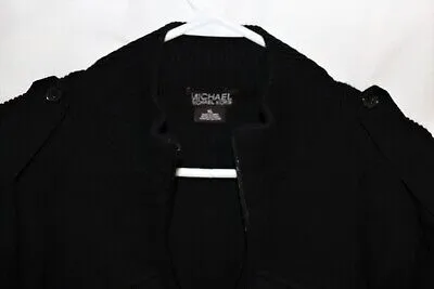 Men's Vintage Sweater - XL Shirt - Thick 100% Cotton with Zip Michael Kors - Image 4