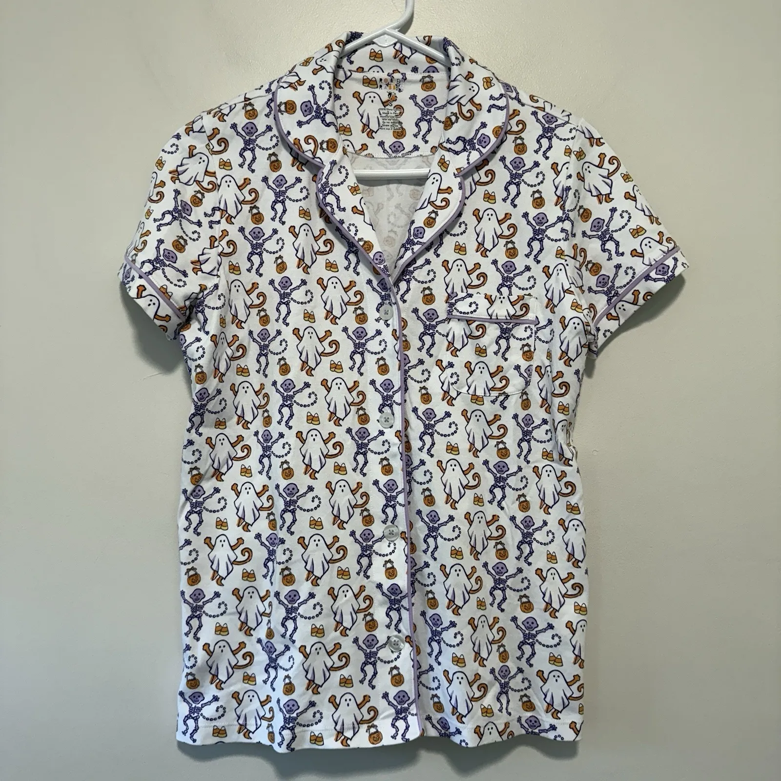 Roller Rabbit NWOT Trick or Treat Polo Pajamas Set Size Small - Image 6