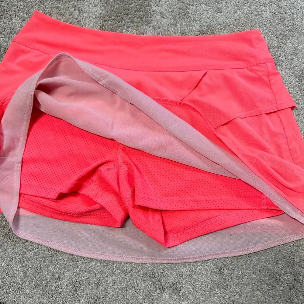 Title Nine Women’s Va Va Vroom Skort Mesh Layer Outdoor Golf in Coral Orange S - Image 7