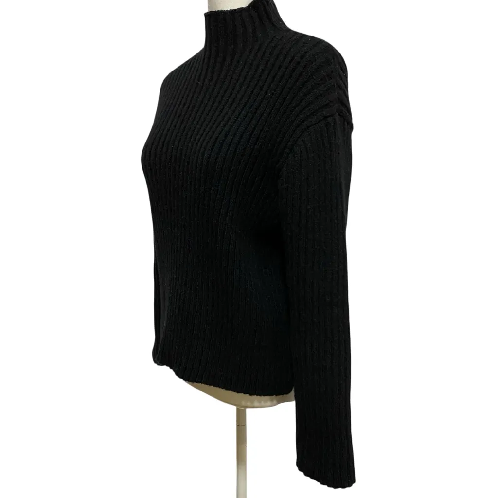 Steve Madden Black Ribbed Turtleneck Sweater - Image 6