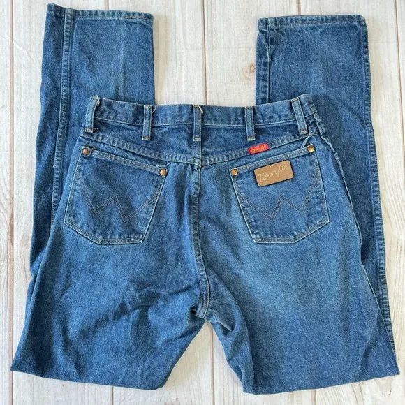 Vintage Y2K 90s Wrangler Women’s Jeans Straight Leg High Waist 13x34 - Image 2