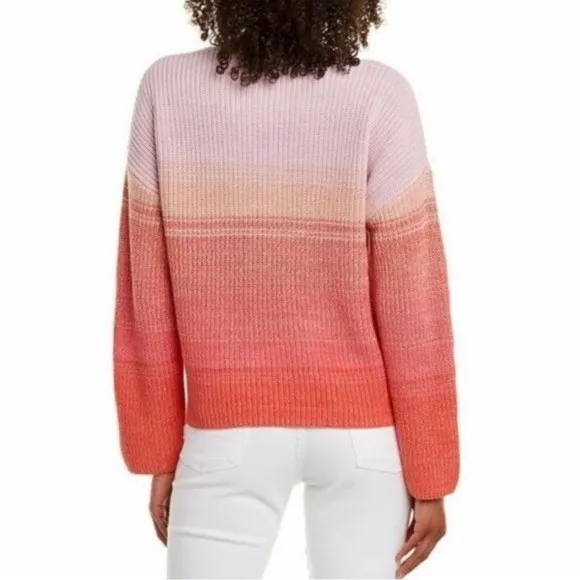 NWT 525 America x Revolve Pink Ombré Shaker Knit Sweater Women’s Size Large NEW - Image 14