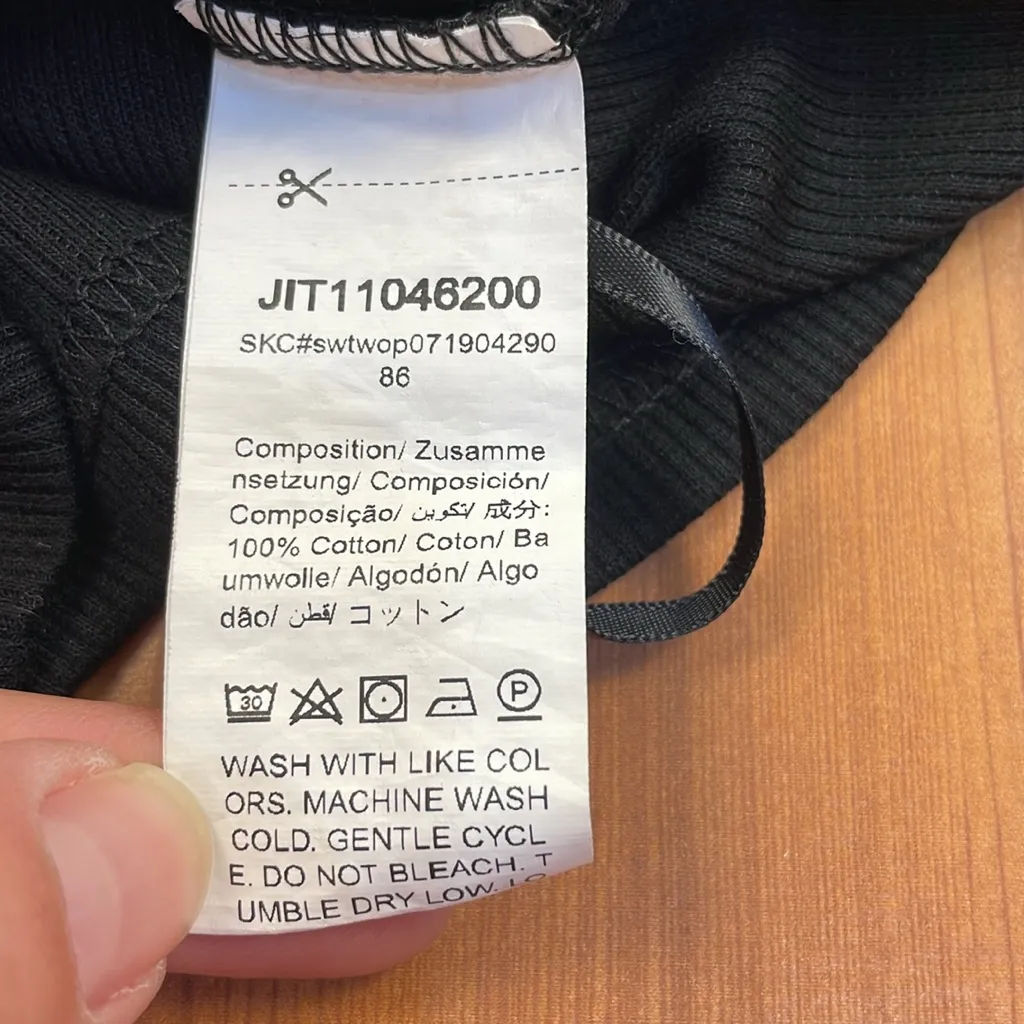 5/$25 Women’s Black Ribbed Tube Top Bandeau Sweetheart Neckline size XS Cotton - Image 7