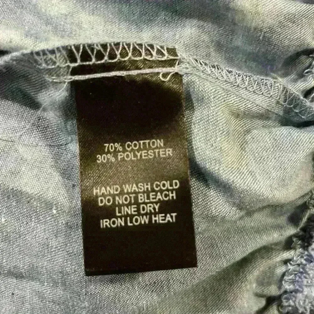 Women’s Blue Denim Lulus Crop Top - Image 5