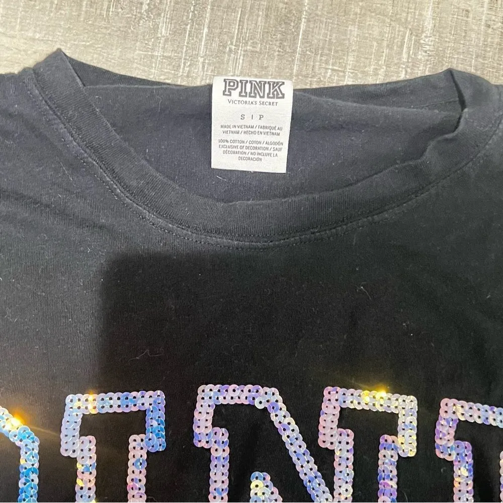 Victoria’s Secret Pink Holiday Fair Isle Sequin Long Sleeve Women’s Small - Image 4