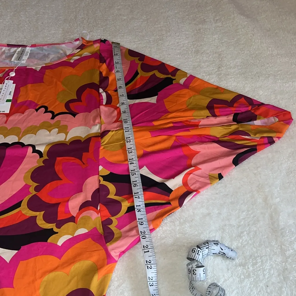 Title: Trina Turk Swim & Spa Caftan Tunic Dress Multicolor Pink Orange Large NWT - Image 4