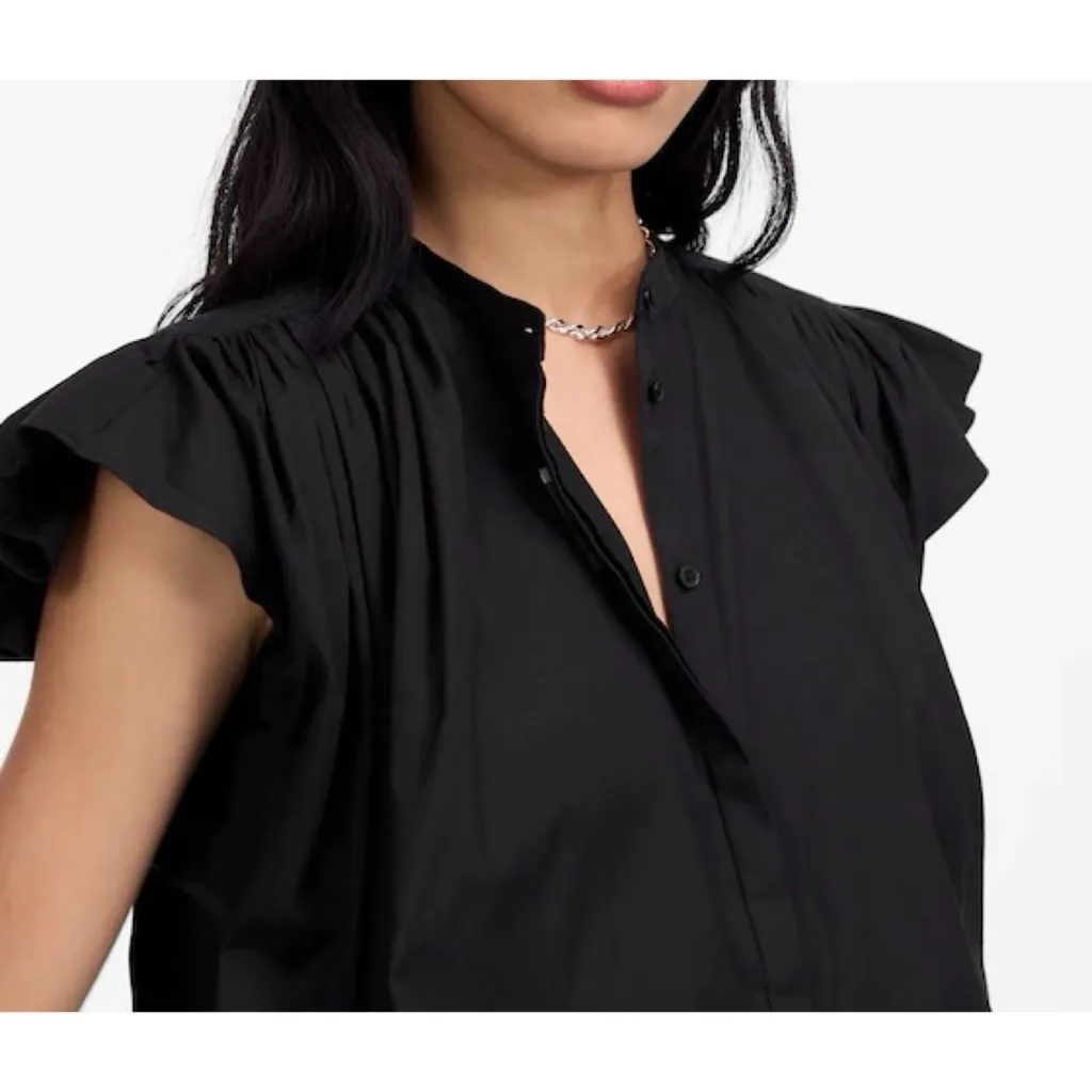 Madewell | Poplin Shirred Button-Up Shirt - Image 2