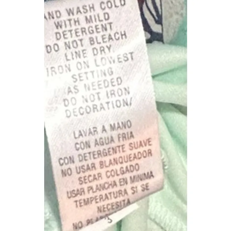 Sandra Darren Dress‎ Teal Green Print Lined Sequin Neckline Sleeveless Size 14 - Image 11