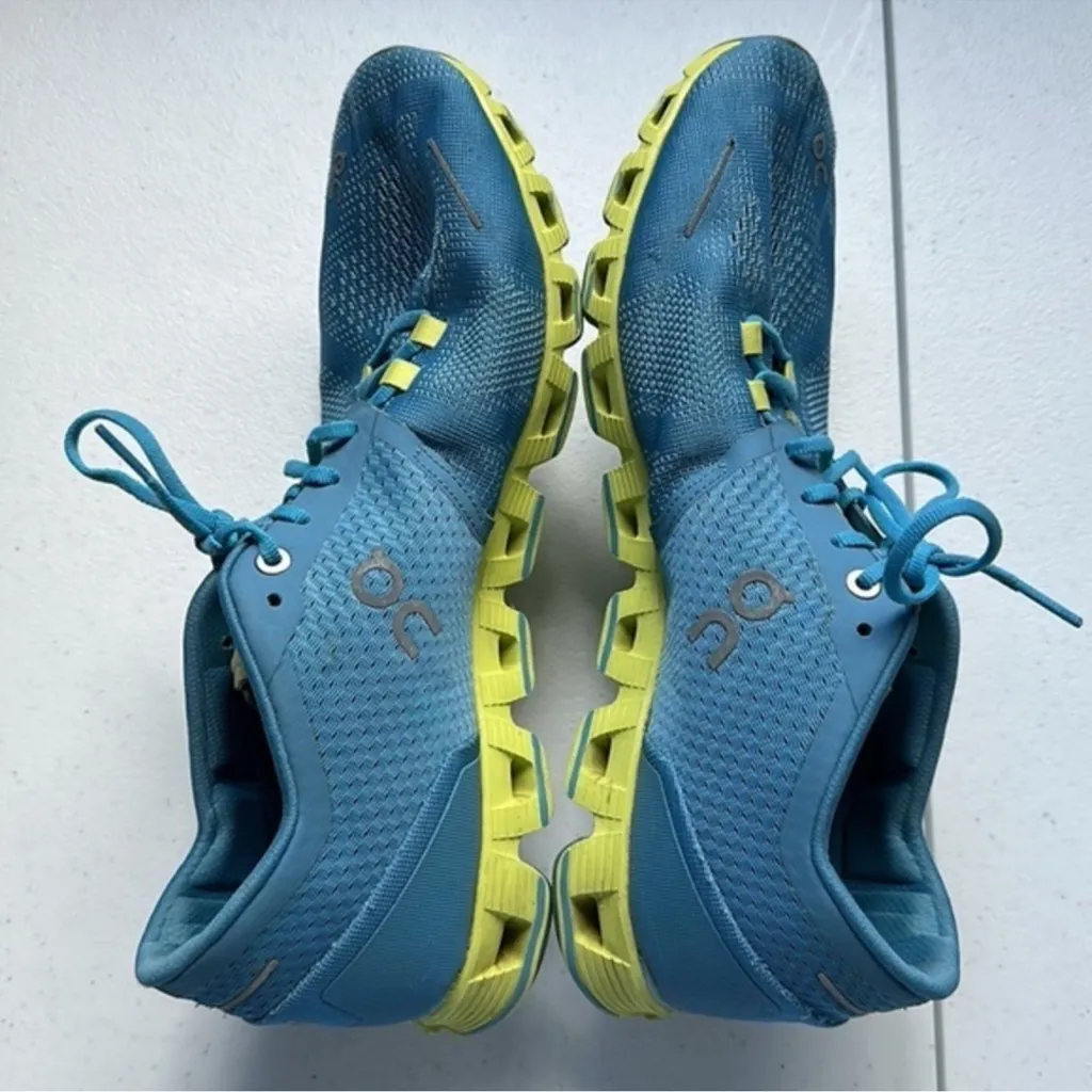 ON Cloud X‎ Running Sneakers Niagara/Lime Size 9.5 - Image 6