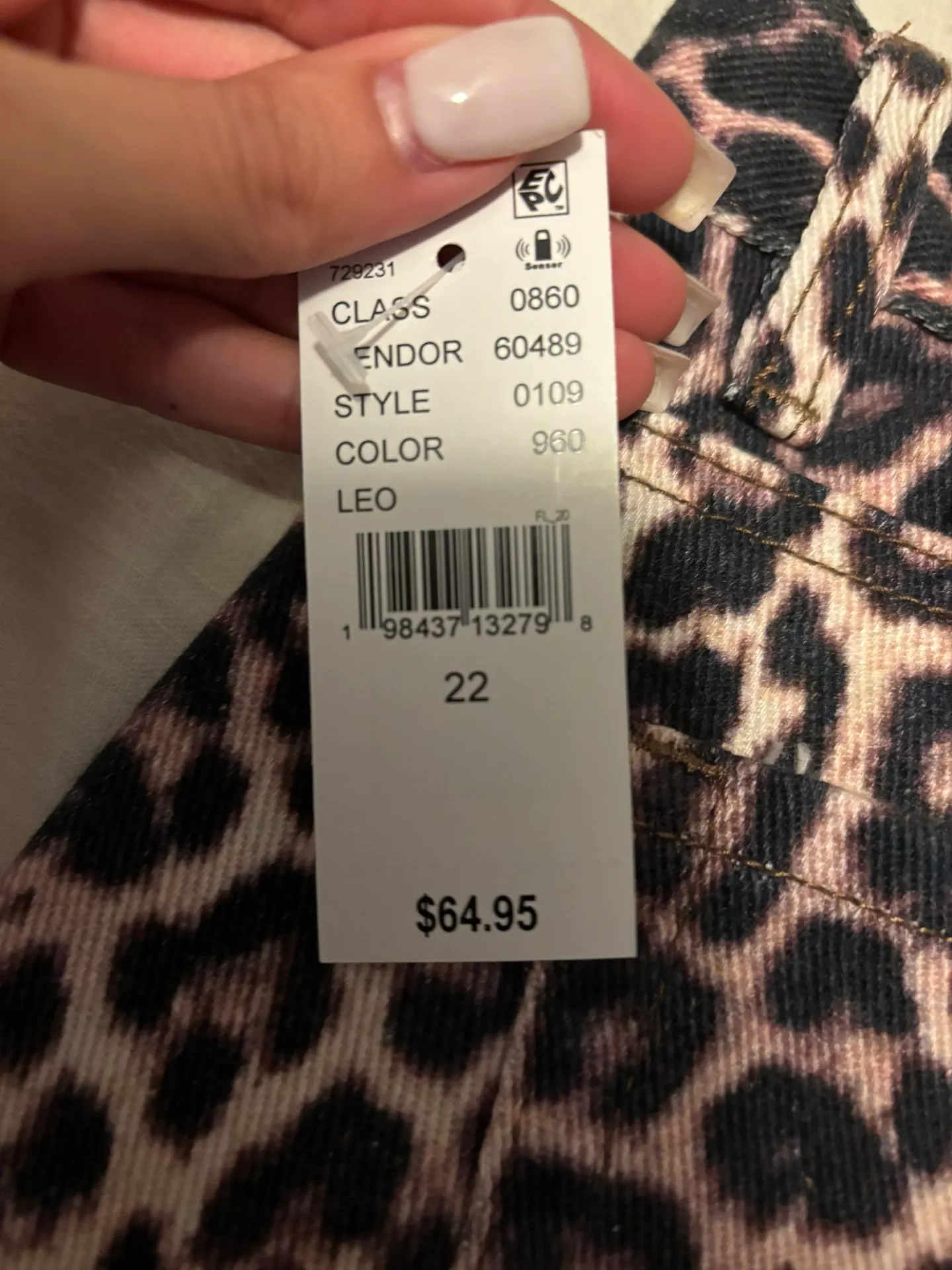 Low Rise Leopard Jeans  - Image 4