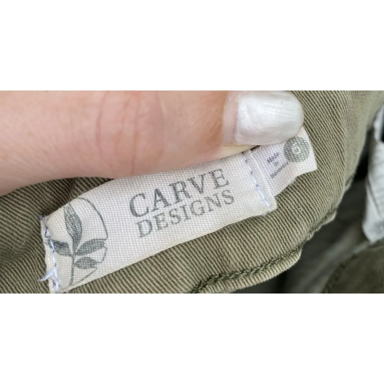 Carve Designs Olive Green Jogger Pants Size‎ 6 - Image 3