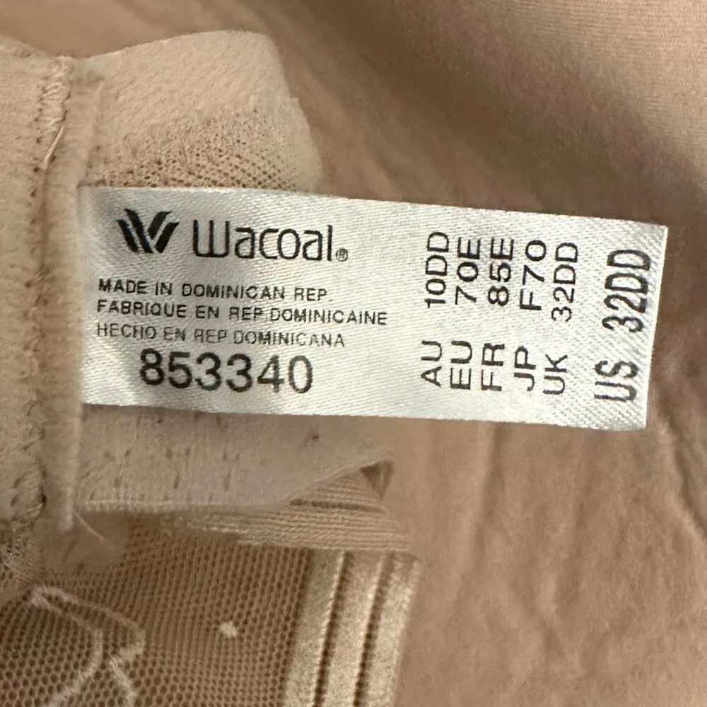 Wacoal Underwire T-Shirt Bra sz 32DD Beige Smooth Bra Wacoal 853340 - Image 8