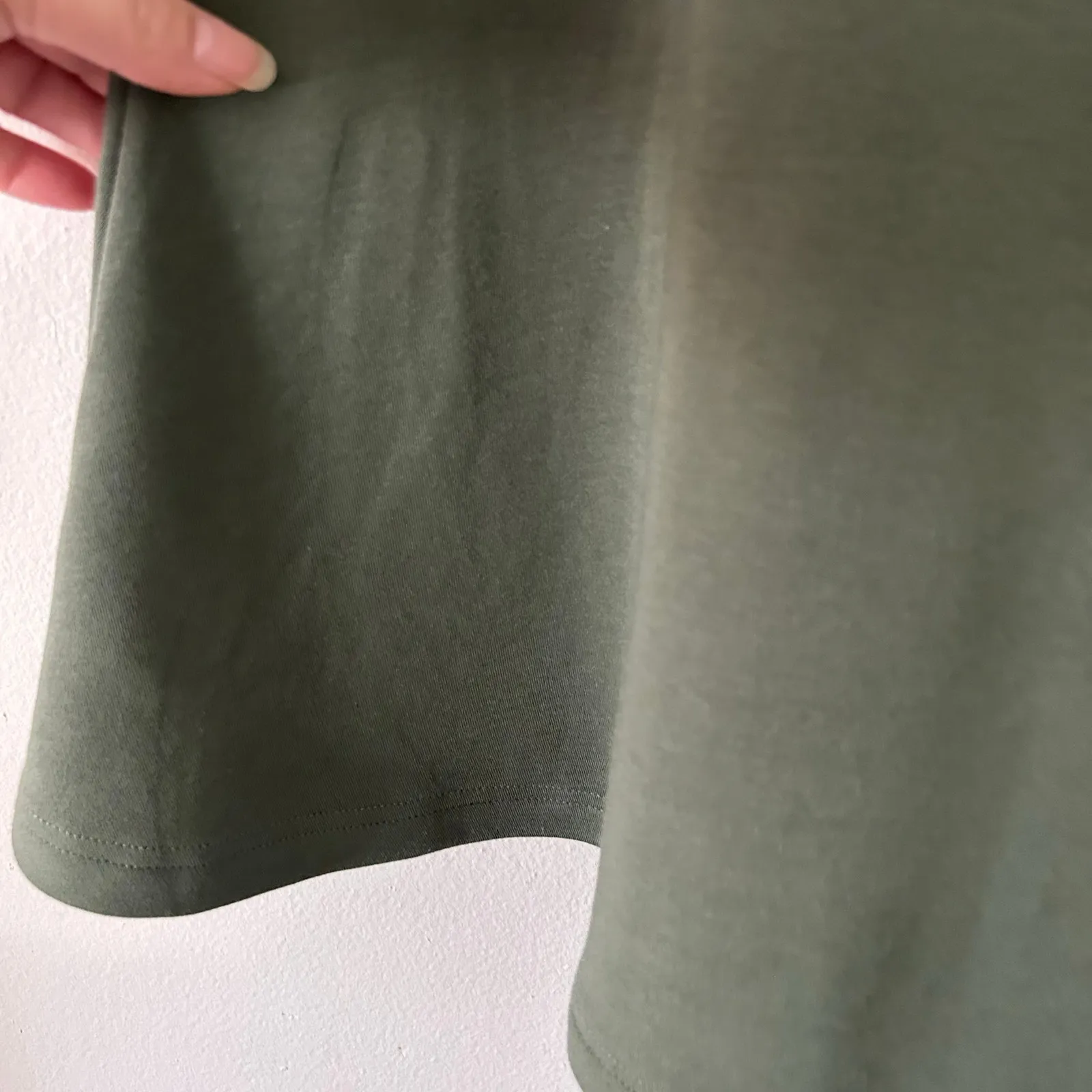 OGL MaxWarm Mermaid Maxi Skirt Green Thermal Brushed Rib S Small Petite New - Image 3