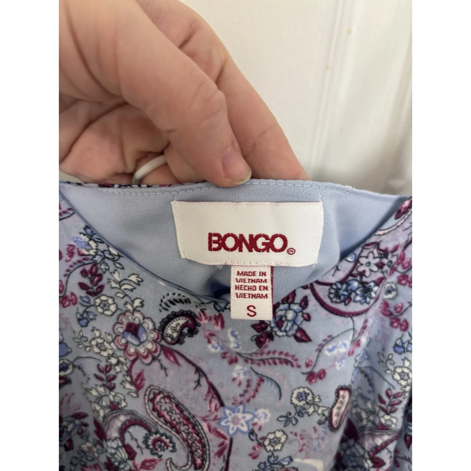 Y2K Bongo Paisley Lace Crop Top Size Small Fairycore Whimsical Festival - Image 3