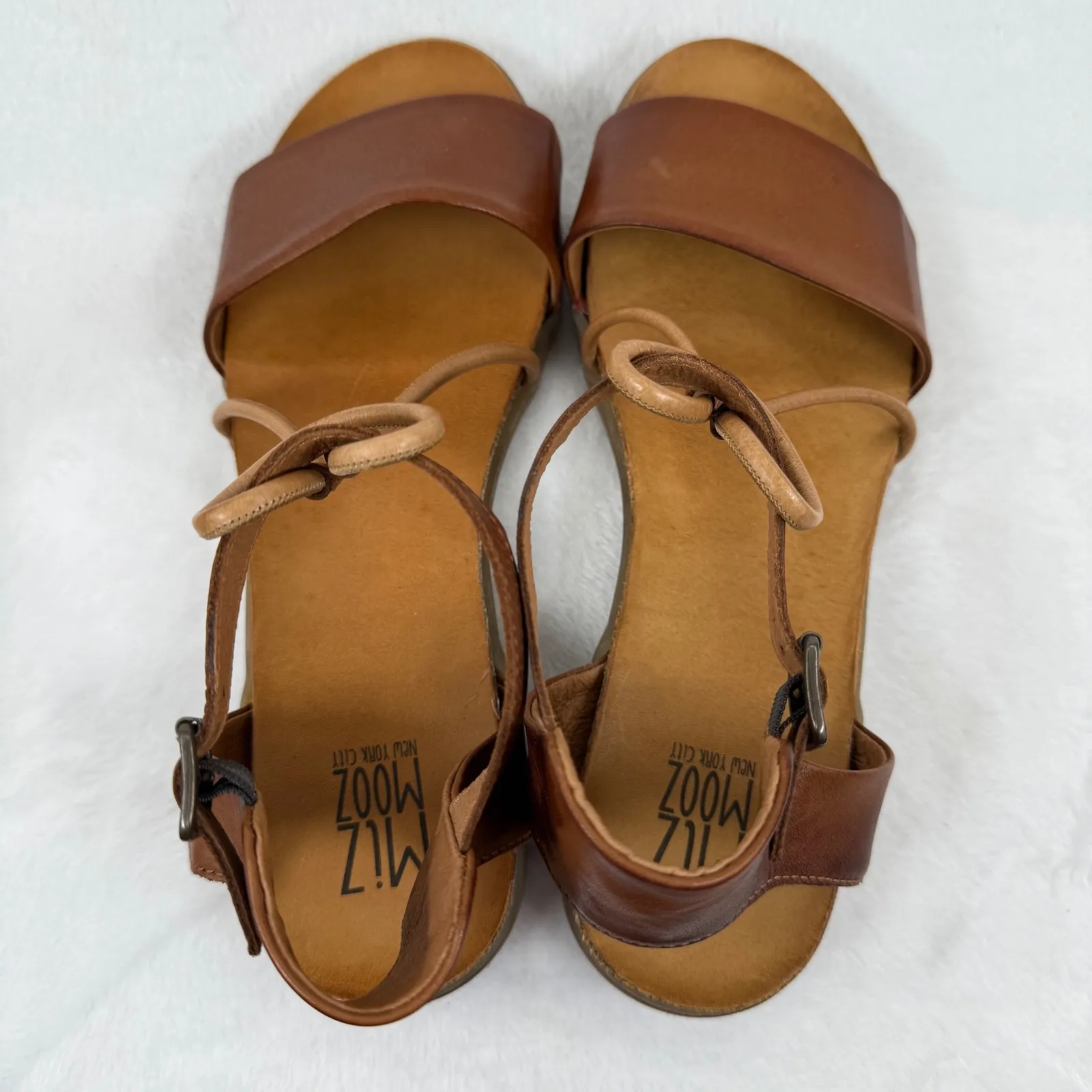 Miz Mooz New York City Leather T-Strap Gladiator Sandals Shoes Medina‎ 41 US 10 - Image 6