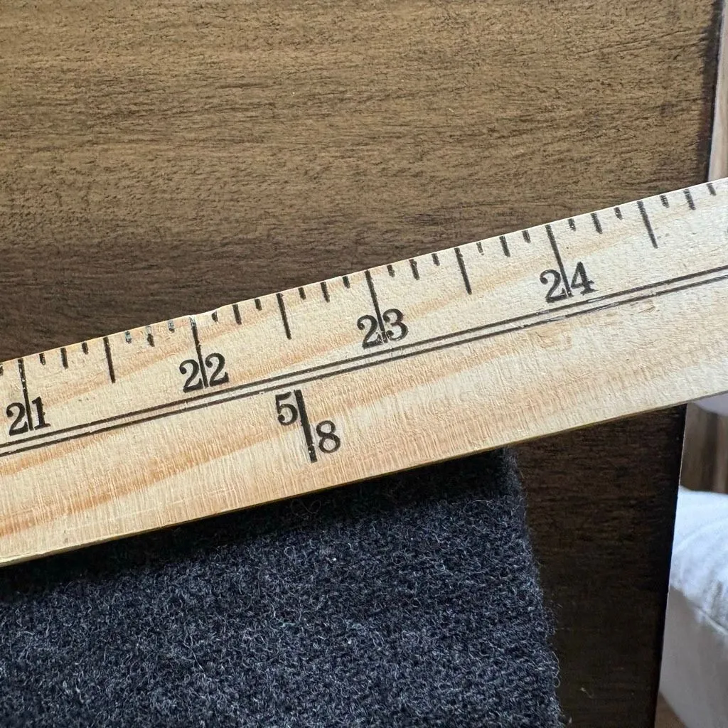 Vtg Norton McNaughton Gray Charcoal 100% Wool Double Breasted Coat - Image 9