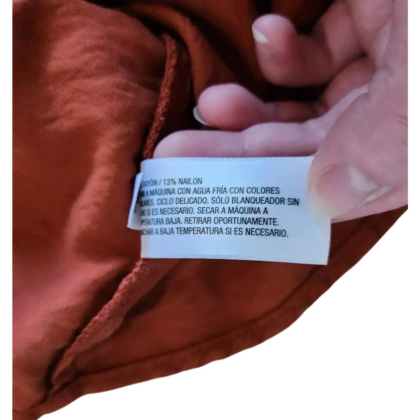 Ava & Viv Burnt Orange Button Front Short Sleeve Blouse Casual Top Size 2X - Image 5