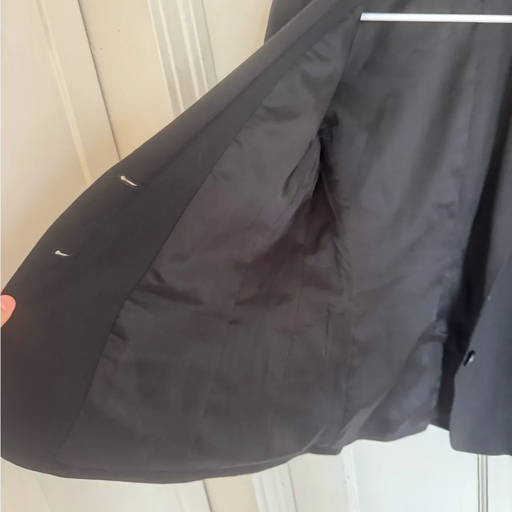 Theory black virgin wool Nichelle blazer size 4. - Image 5