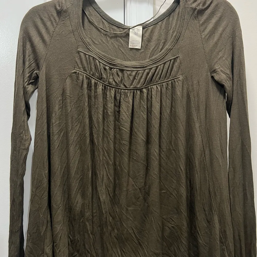 NWT We The Free Olive Green Love Valley Long Sleeve Top Size XS - Image 3
