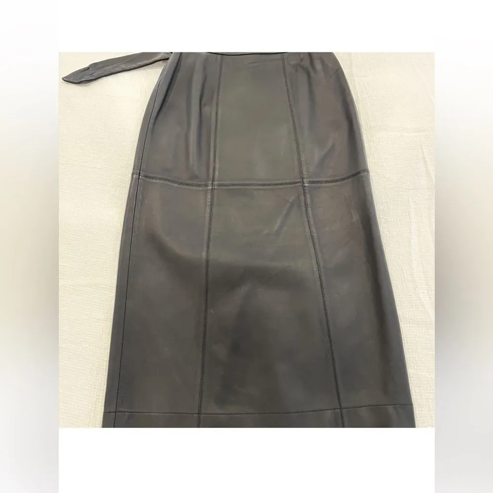Ted baker black leather asymmetric skirt 1 - Image 6
