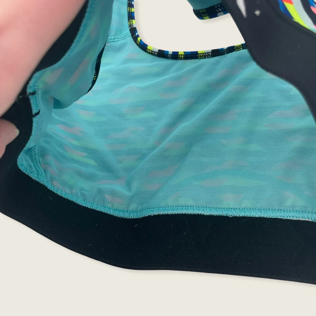 VSX Sport Multicolored Racerback 2 Layer No Padding Sports Bra L - Image 9