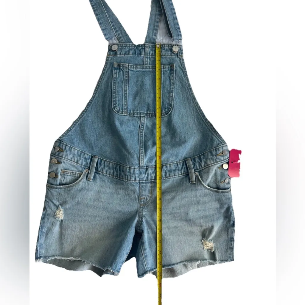 Isabel Maternity by Ingrid & Isabel Blue Denim Shortalls NWT size 0/25 - Image 7
