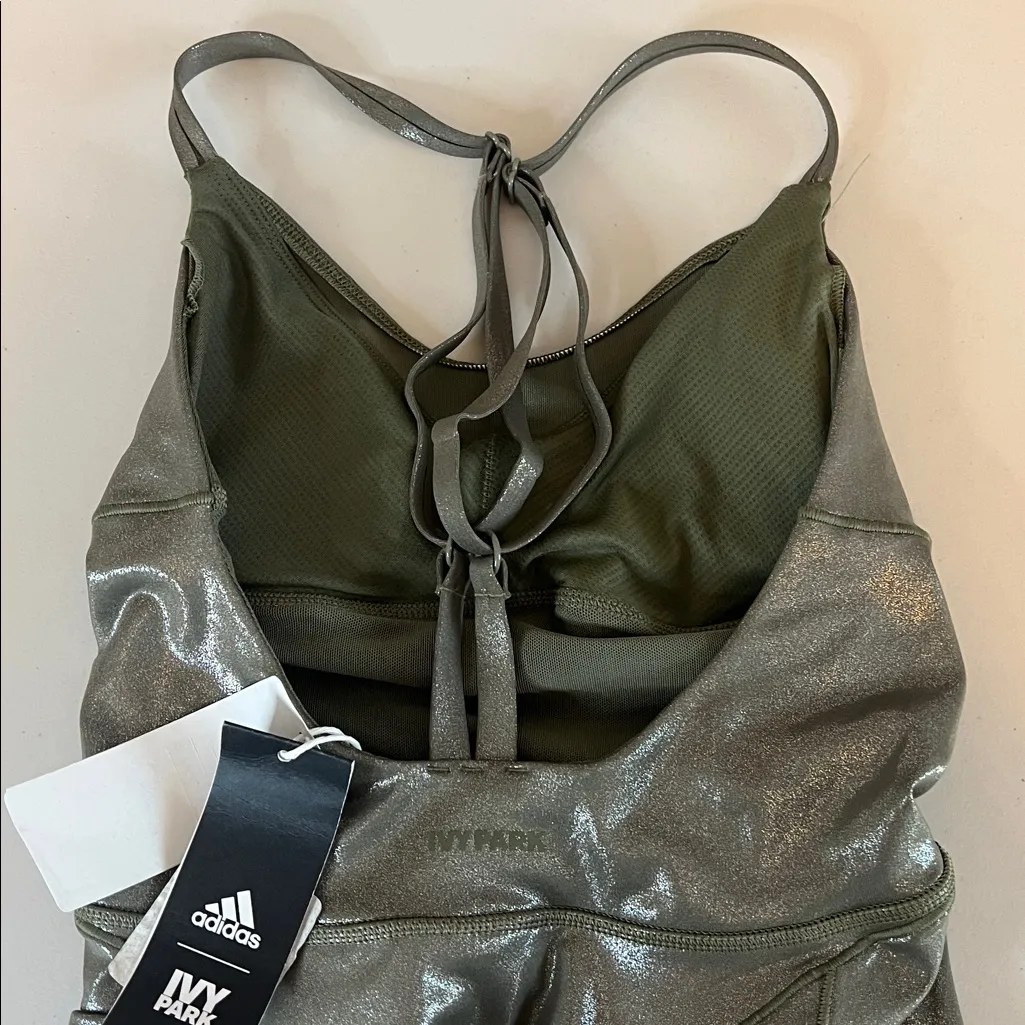Ivy Park Adidas Metallic Jumpsuit Size Small NWT - Image 6