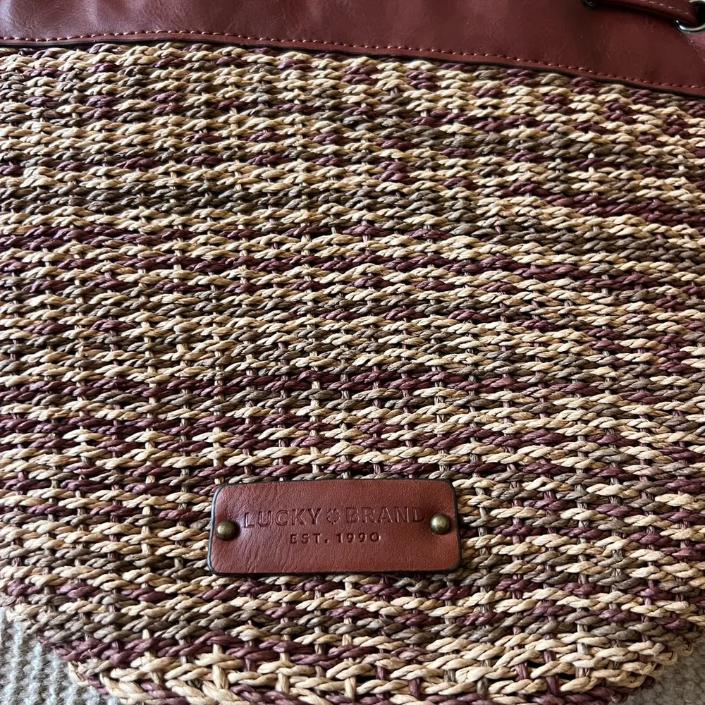 Lucky Brand Boho Bucket Purse | Woven bag | Hobo | Boho - Image 4