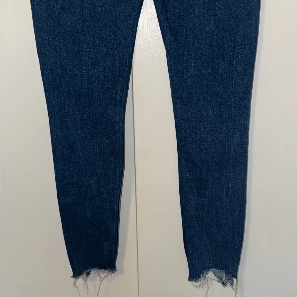 Bershka Mid Rise Distressed Skinny Jeans Stretch Cotton Denim Women’s 4 - Image 7