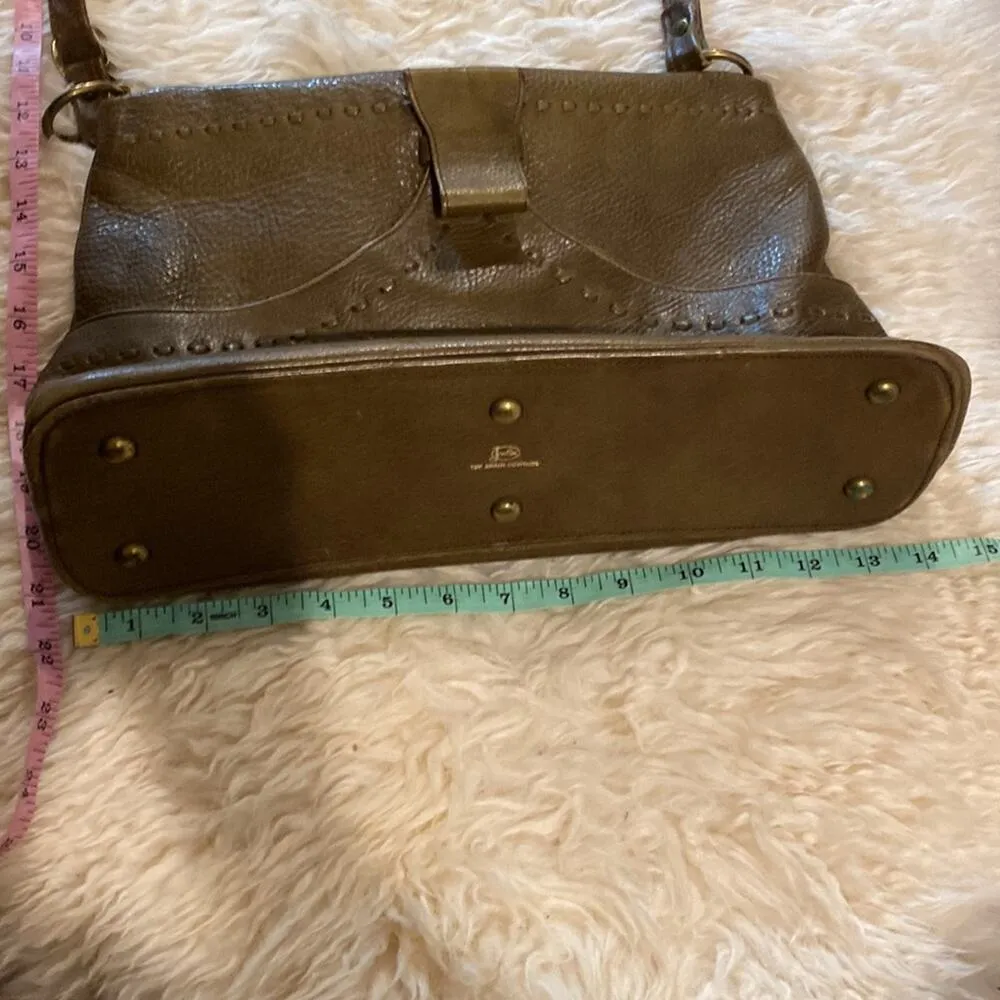 Justin Vintage Top Grain Cowhide Leather Shoulder Bag Western Style - Image 10